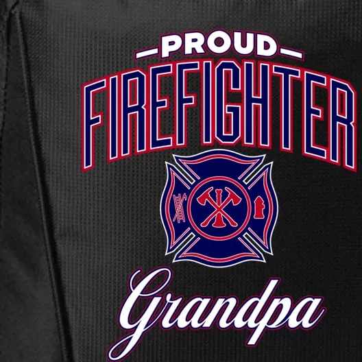 Firefighter Grandpa Gift City Backpack