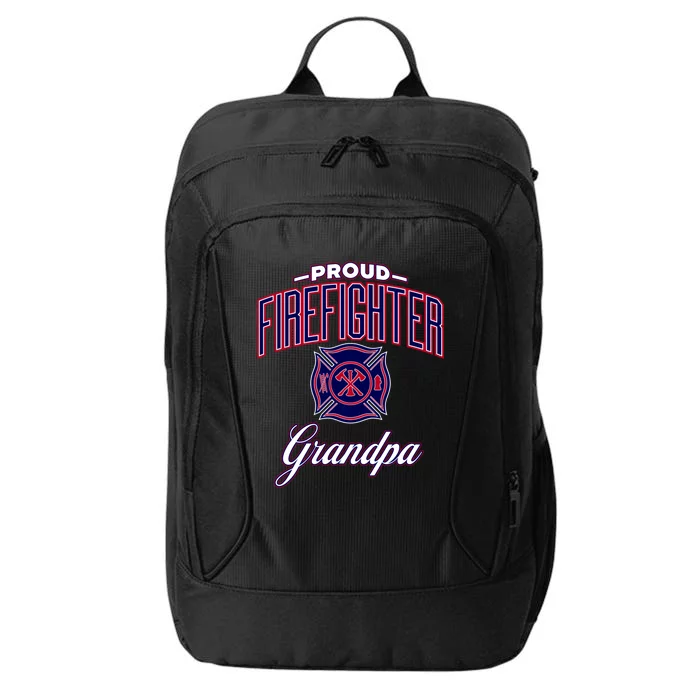 Firefighter Grandpa Gift City Backpack