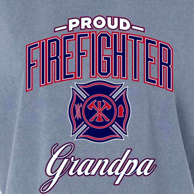 Firefighter Grandpa Gift Garment-Dyed Women's Muscle Tee