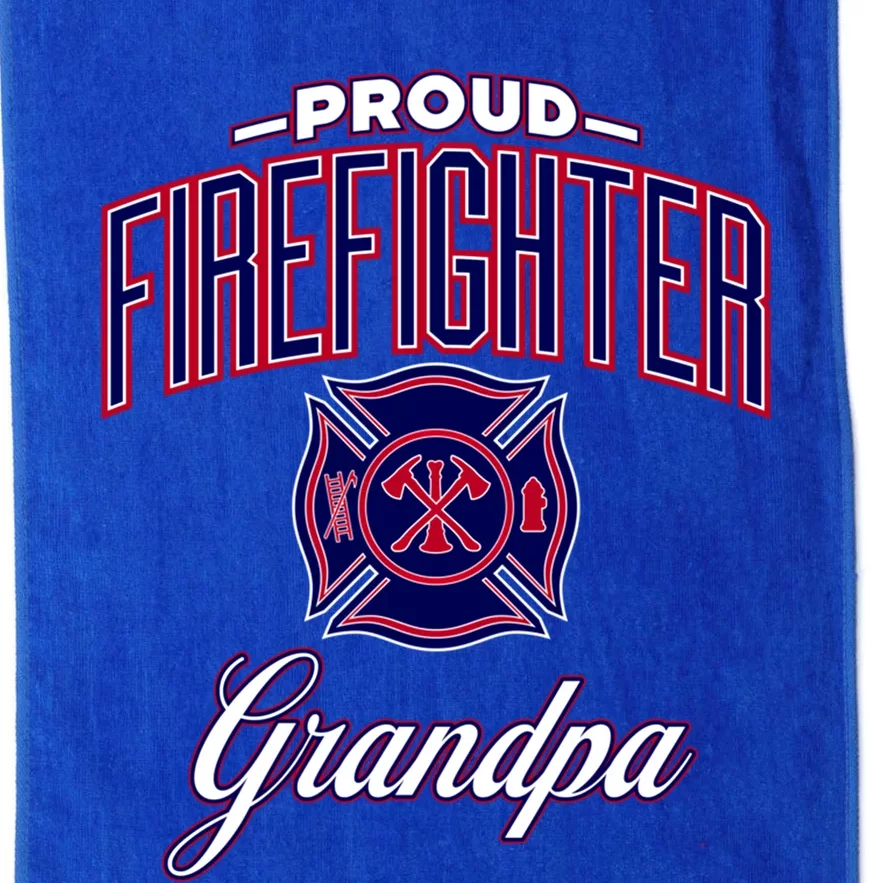 Firefighter Grandpa Gift Platinum Collection Golf Towel