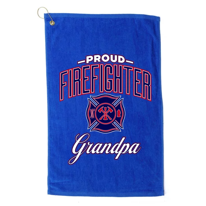 Firefighter Grandpa Gift Platinum Collection Golf Towel