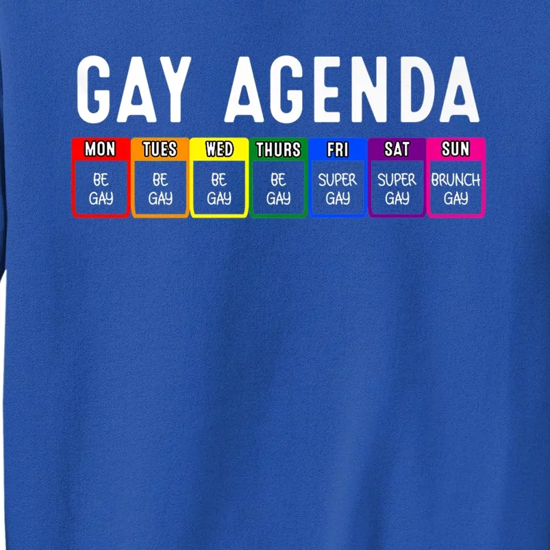 Funny Gay Gift Lgbt Pride Feminist Agenda Homo Great Gift Tall Sweatshirt