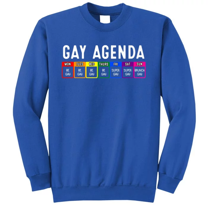 Funny Gay Gift Lgbt Pride Feminist Agenda Homo Great Gift Tall Sweatshirt