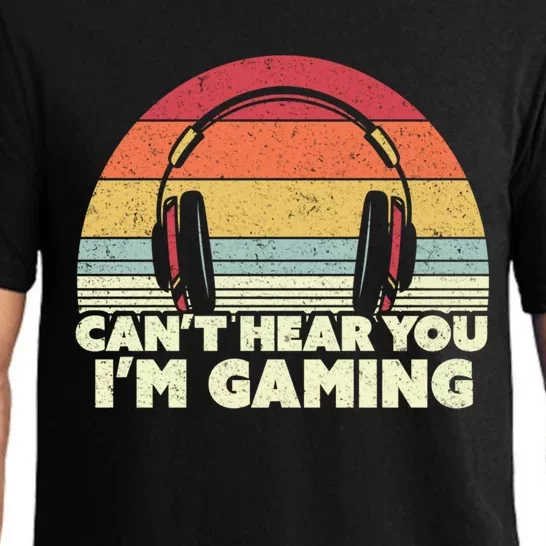 Funny Gamer Gift Idea Can't Hear You I'm Gaming Gift Pajama Set