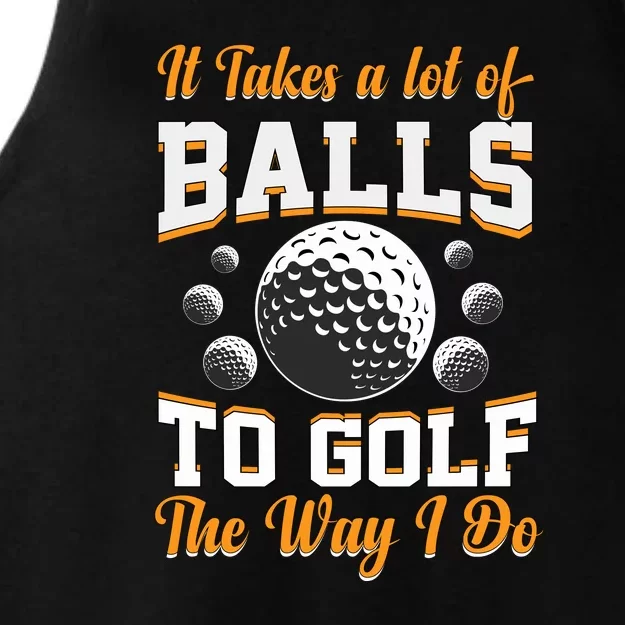 Funny Golf Gift For Golfer Ladies Tri-Blend Wicking Tank