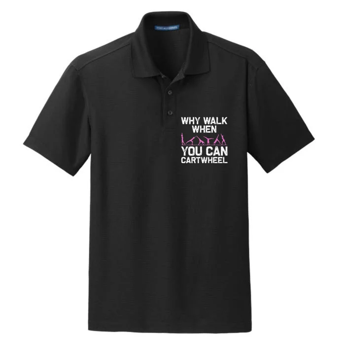 Funny Gymnastics Gymnast Gift For  Cool Cartwheel Dry Zone Grid Performance Polo