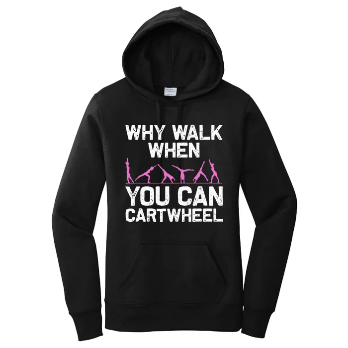 Funny Gymnastics Gymnast Gift For  Cool Cartwheel Women's Pullover Hoodie