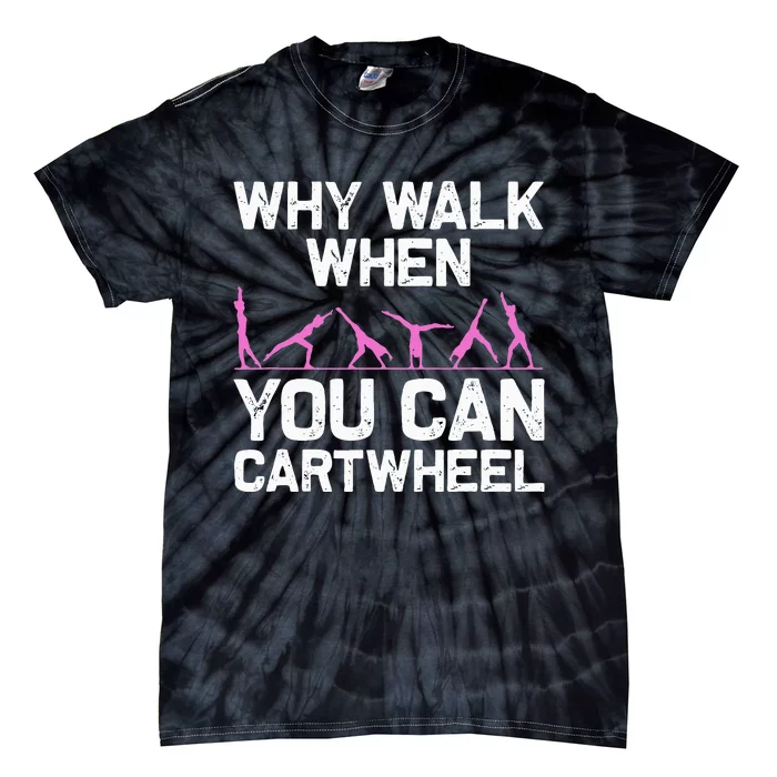 Funny Gymnastics Gymnast Gift For  Cool Cartwheel Tie-Dye T-Shirt