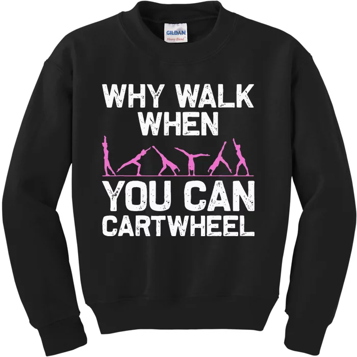 Funny Gymnastics Gymnast Gift For  Cool Cartwheel Kids Sweatshirt