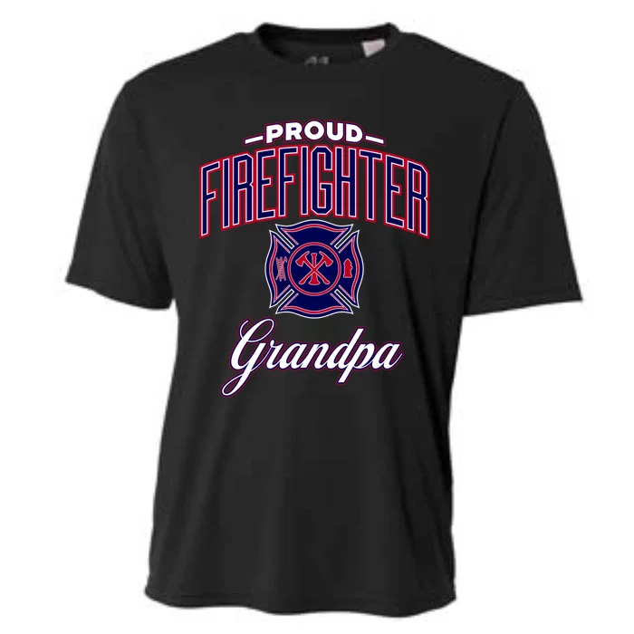 Firefighter Grandpa Gift Cooling Performance Crew T-Shirt