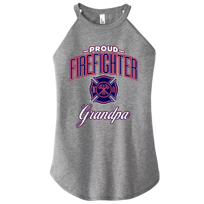 Firefighter Grandpa Gift Women’s Perfect Tri Rocker Tank