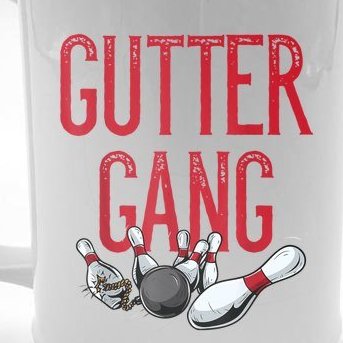 Funny Gutter Gang Matching Bowling Team Gift For Men Women Teens Beer Stein