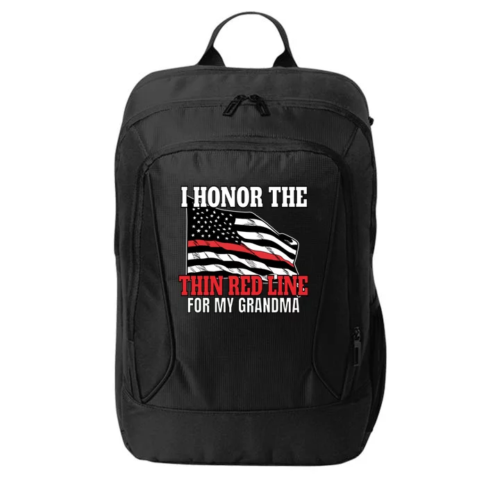 Firefighter Granddaughter Grandson Support Grandma Gift City Backpack