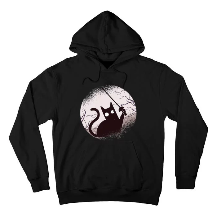 Fencing Game Gamer Fencer Sport Fencing Cat Tall Hoodie