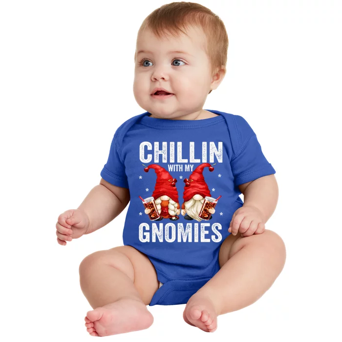 Funny Garden Gnomes For Cola Lovers Chillin With My Gnomies Meaningful Gift Baby Bodysuit