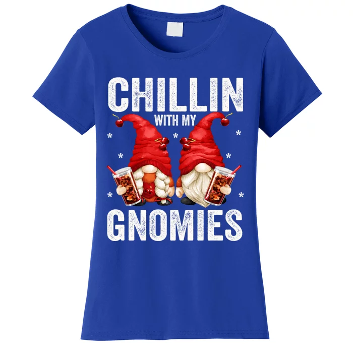 Funny Garden Gnomes For Cola Lovers Chillin With My Gnomies Meaningful Gift Women's T-Shirt