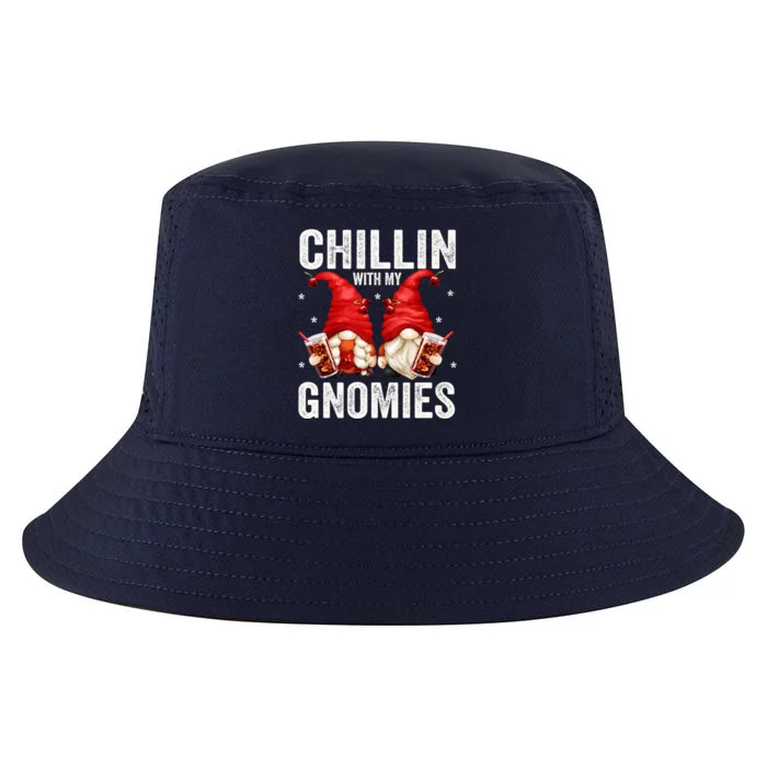 Funny Garden Gnomes For Cola Lovers Chillin With My Gnomies Meaningful Gift Cool Comfort Performance Bucket Hat