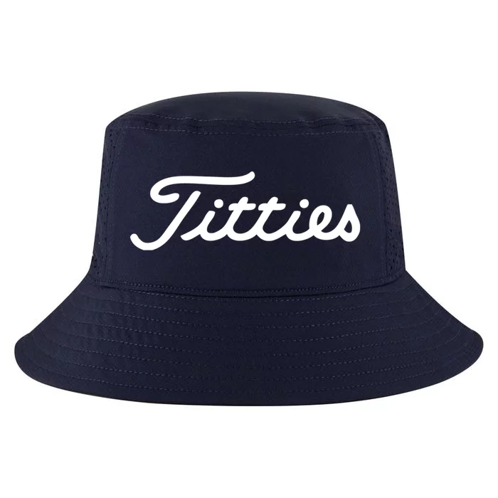 Funny Golf Gift: Titties Gift Funny Saying Golfer Golfing Gift Cool Comfort Performance Bucket Hat