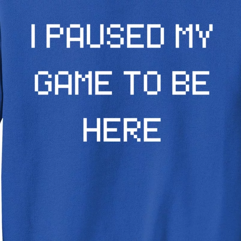 Funny Gamer Gift I Paused My Game To Be Here And Gift Sweatshirt