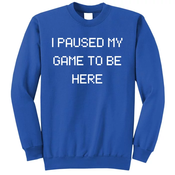 Funny Gamer Gift I Paused My Game To Be Here And Gift Sweatshirt