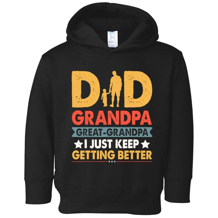 Funny Great Grandpa For Fathers Day Dad From Son Daughter Toddler Hoodie