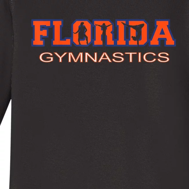 Florida Gymnastics Girls Tumbling Gear Gymnast Aerobic Dance Baby Long Sleeve Bodysuit