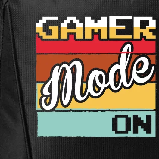 Funny Gaming Gamer Mode On Gamer Video Games Gift City Backpack