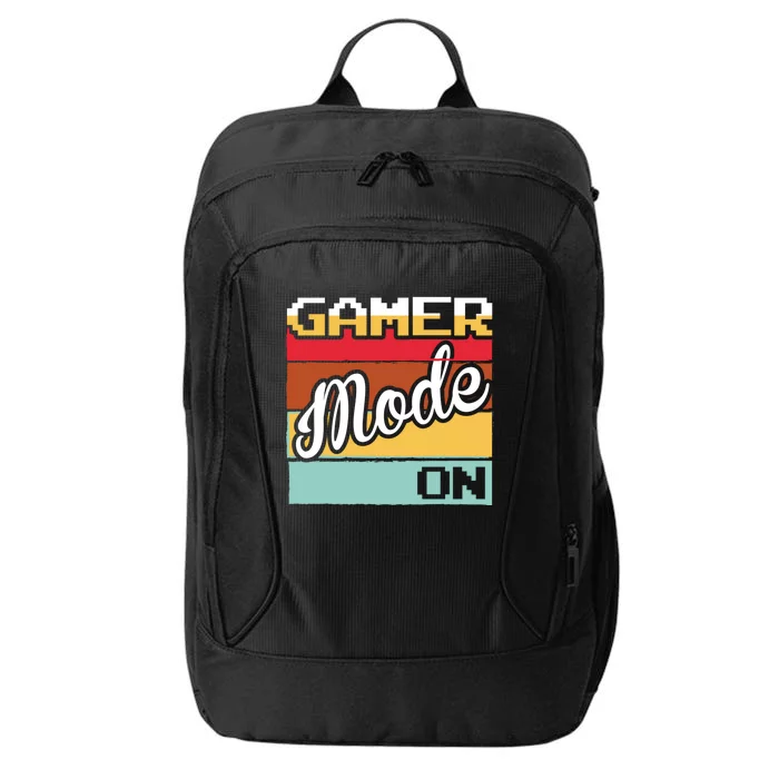 Funny Gaming Gamer Mode On Gamer Video Games Gift City Backpack