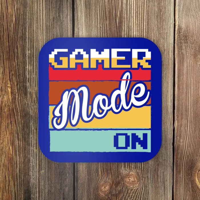 Funny Gaming Gamer Mode On Gamer Video Games Gift Coaster