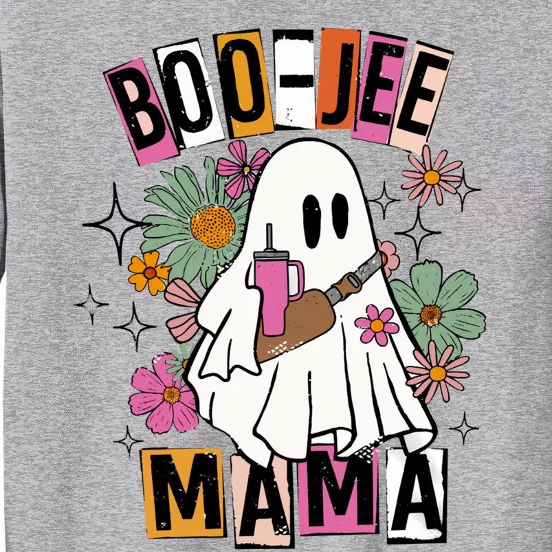 Floral Groovy Ghost Boojee Mama Fall Halloween Western Mama Sweatshirt