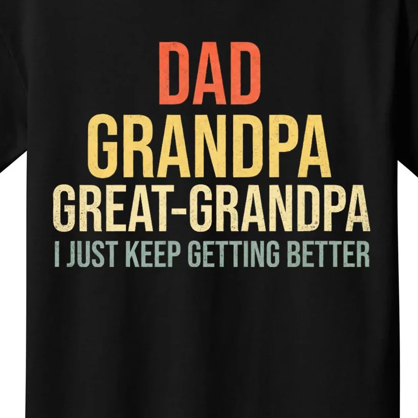 Funny Great Grandpa For Fathers Day Kids T-Shirt