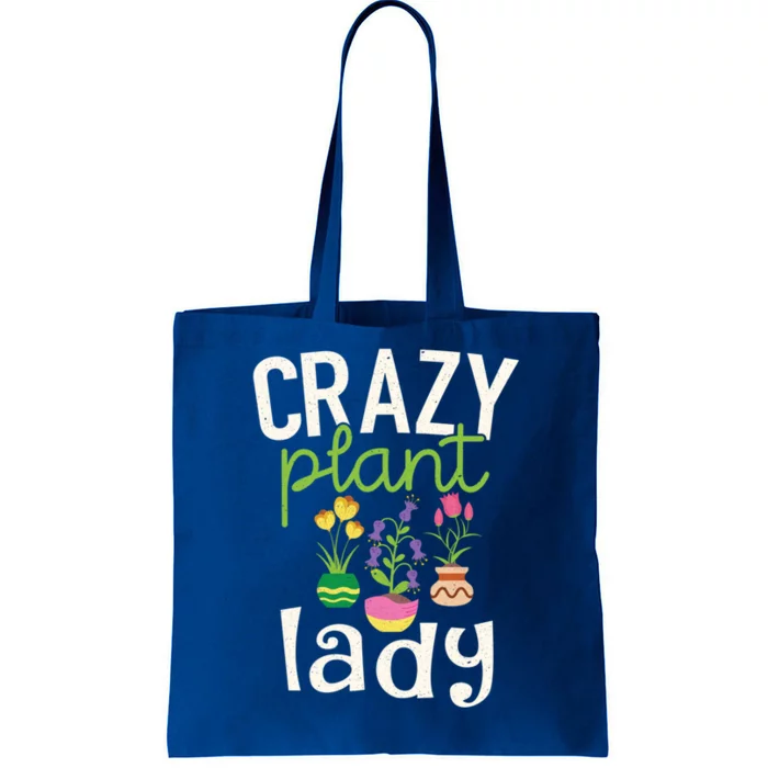 Funny Gardening Gift Crazy Plant Lady Gift Tote Bag