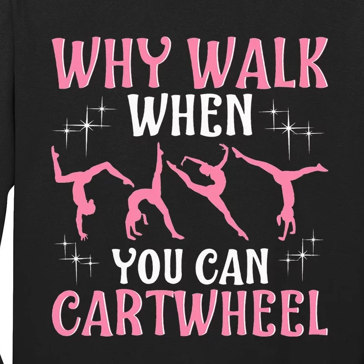 Funny Gymnastics Gymnast Gift For Cool Cartwheel Long Sleeve Shirt