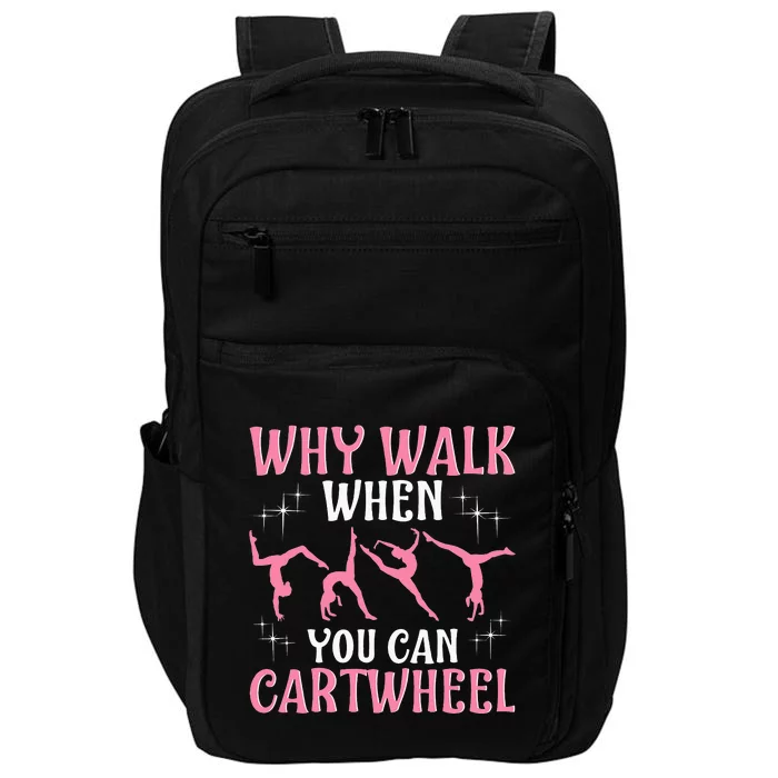 Funny Gymnastics Gymnast Gift For Cool Cartwheel Impact Tech Backpack