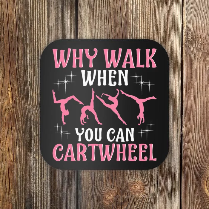 Funny Gymnastics Gymnast Gift For Cool Cartwheel Coaster