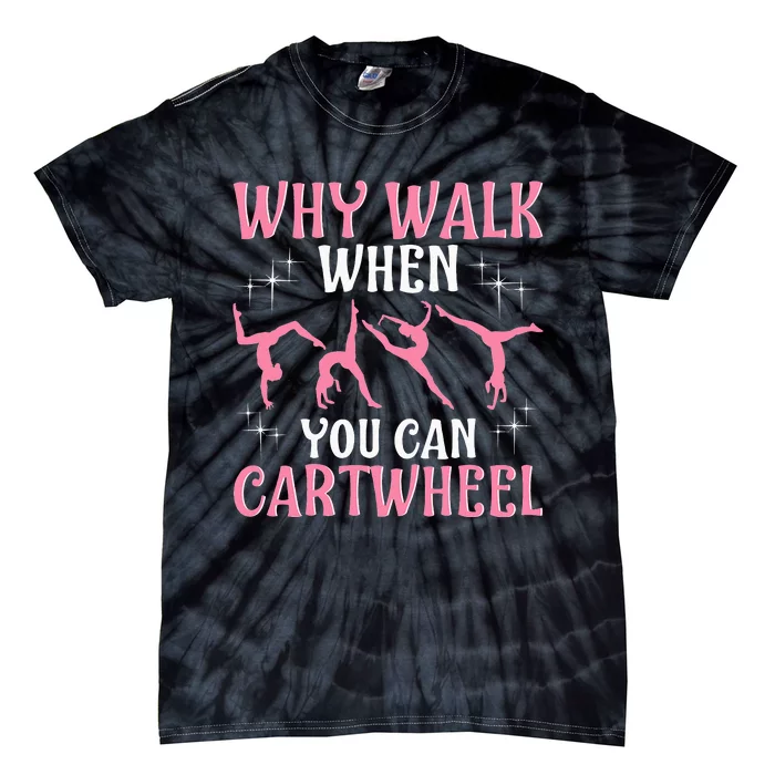 Funny Gymnastics Gymnast Gift For Cool Cartwheel Tie-Dye T-Shirt