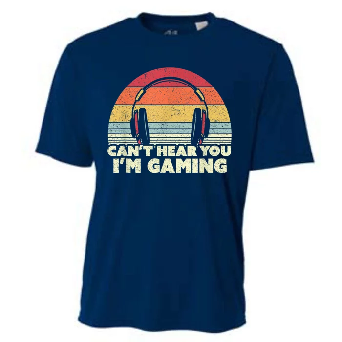 Funny Gamer Gift Idea Cant Hear You Im Gaming Cooling Performance Crew T-Shirt