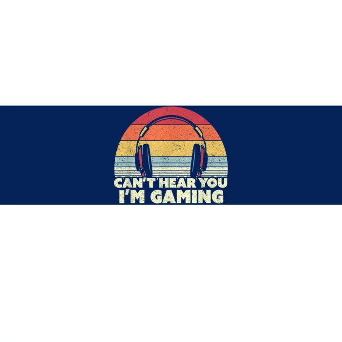 Funny Gamer Gift Idea Cant Hear You Im Gaming Bumper Sticker