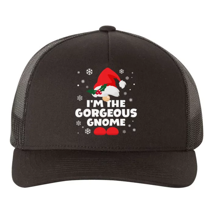 Funny Gorgeous Gnome Family Matching Group Happy Christmas Yupoong Adult 5-Panel Trucker Hat