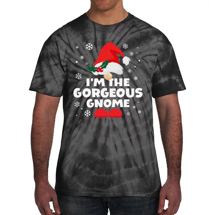 Funny Gorgeous Gnome Family Matching Group Happy Christmas Tie-Dye T-Shirt