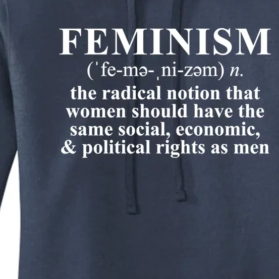 Feminist Great Gift Hooded Meaningful Gift Feminism Definition Gift Women's Pullover Hoodie