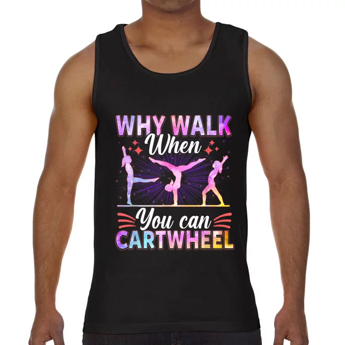 Funny Gymnastics Gymnast Gift For Girls Women Cool Cartwheel Gift Comfort Colors® Tank Top