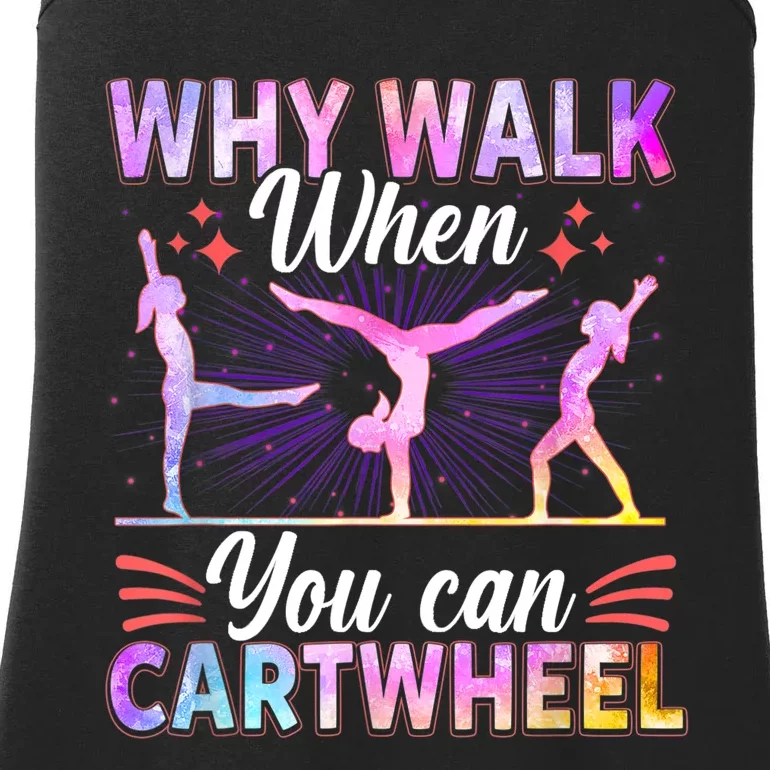 Funny Gymnastics Gymnast Gift For Girls Women Cool Cartwheel Gift Ladies Essential Tank