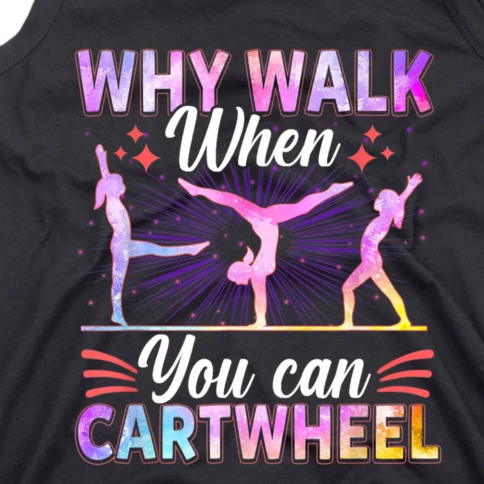 Funny Gymnastics Gymnast Gift For Girls Women Cool Cartwheel Gift Tank Top