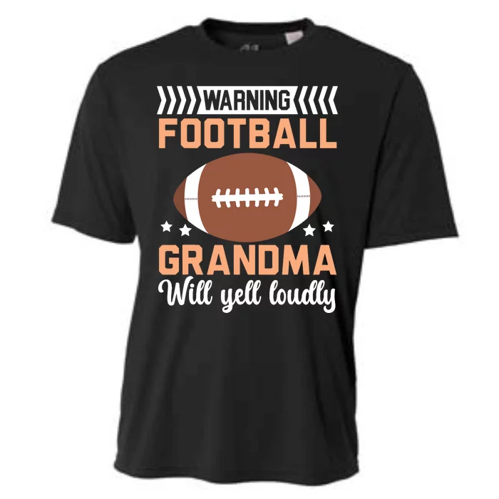 Football Grandma Grandmother Granny Grandparents Day Cooling Performance Crew T-Shirt