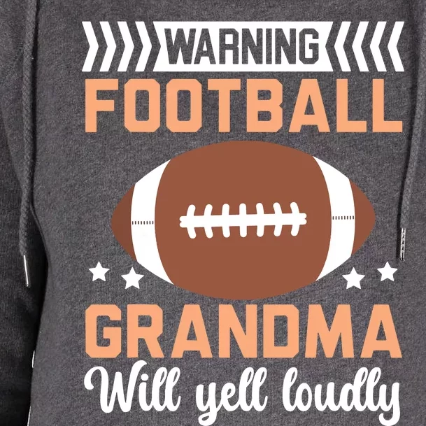 Football Grandma Grandmother Granny Grandparents Day Womens Funnel Neck Pullover Hood