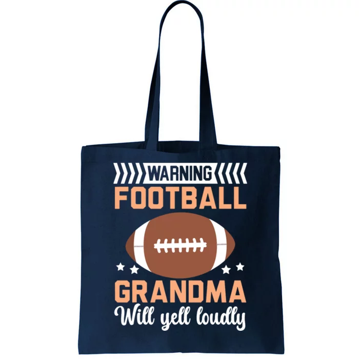 Football Grandma Grandmother Granny Grandparents Day Tote Bag