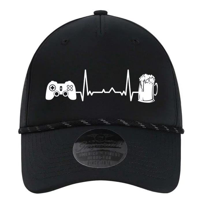 Funny Gamer Gift Heartbeat Ekg Gaming Nerd Video Games Gift Performance The Dyno Cap