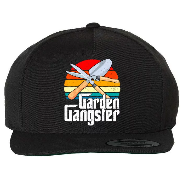 Funny Gardener Gardening Lover Green Thumb Gardening Wool Snapback Cap