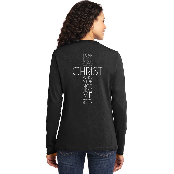 For Greater Glory Front & Back Ladies Long Sleeve Shirt